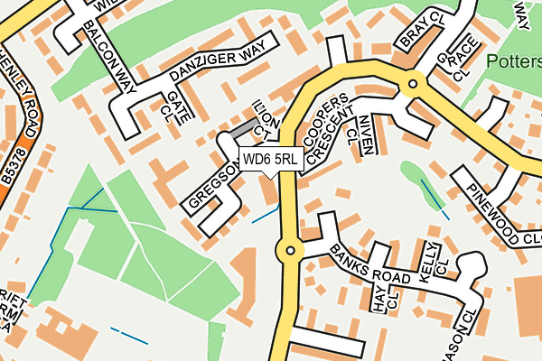 WD6 5RL map - OS OpenMap – Local (Ordnance Survey) WD6 5RL map - OS OpenMap – Local (Ordnance Survey)