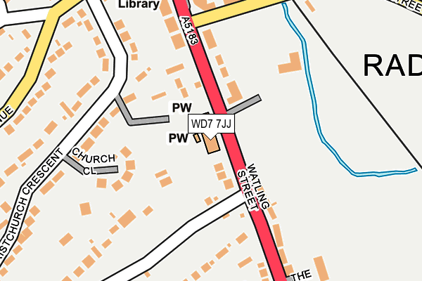 WD7 7JJ map - OS OpenMap – Local (Ordnance Survey) WD7 7JJ map - OS OpenMap – Local (Ordnance Survey)