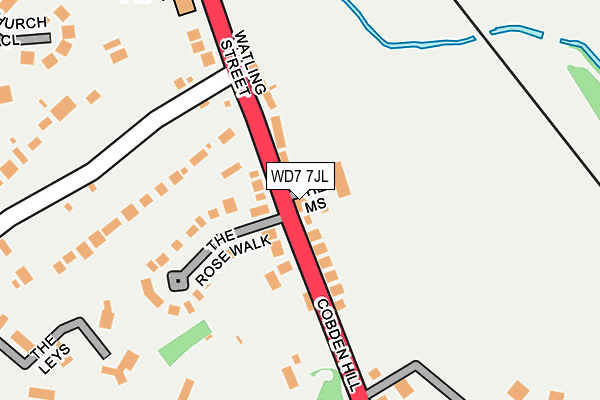 WD7 7JL map - OS OpenMap – Local (Ordnance Survey) WD7 7JL map - OS OpenMap – Local (Ordnance Survey)