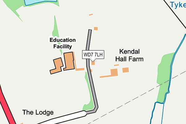 WD7 7LH map - OS OpenMap – Local (Ordnance Survey) WD7 7LH map - OS OpenMap – Local (Ordnance Survey)