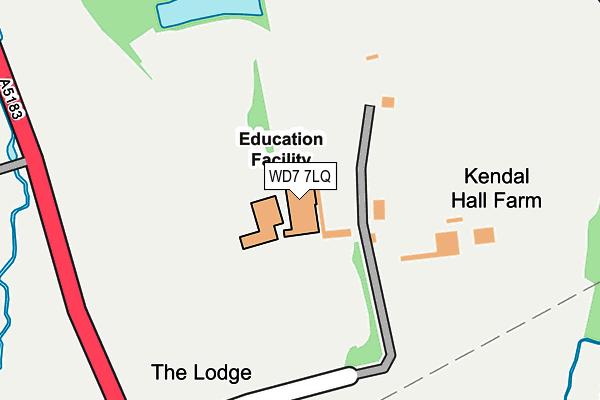 WD7 7LQ map - OS OpenMap – Local (Ordnance Survey) WD7 7LQ map - OS OpenMap – Local (Ordnance Survey)