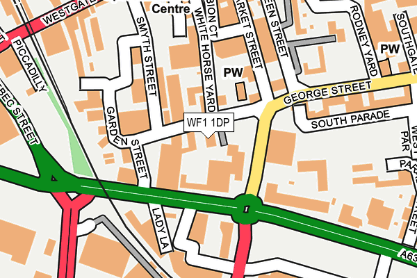 WF1 1DP map - OS OpenMap – Local (Ordnance Survey) WF1 1DP map - OS OpenMap – Local (Ordnance Survey)