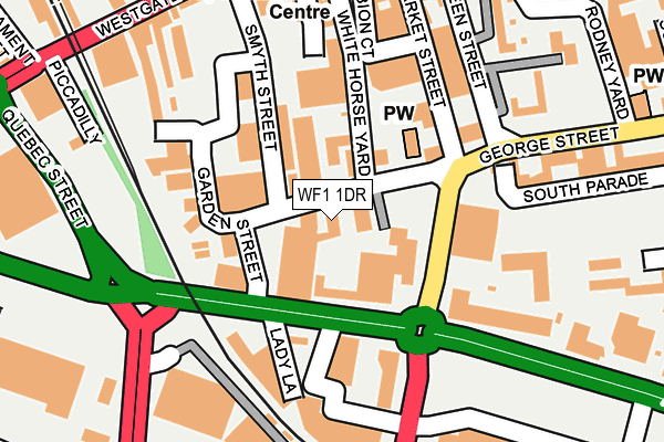 WF1 1DR map - OS OpenMap – Local (Ordnance Survey) WF1 1DR map - OS OpenMap – Local (Ordnance Survey)