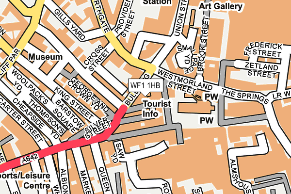 WF1 1HB map - OS OpenMap – Local (Ordnance Survey) WF1 1HB map - OS OpenMap – Local (Ordnance Survey)