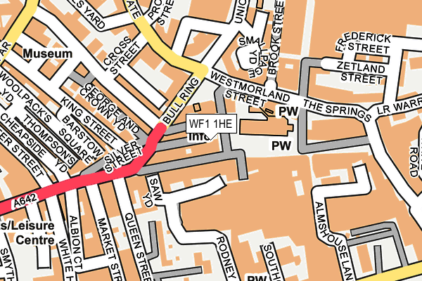 WF1 1HE map - OS OpenMap – Local (Ordnance Survey) WF1 1HE map - OS OpenMap – Local (Ordnance Survey)