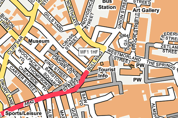 WF1 1HF map - OS OpenMap – Local (Ordnance Survey) WF1 1HF map - OS OpenMap – Local (Ordnance Survey)