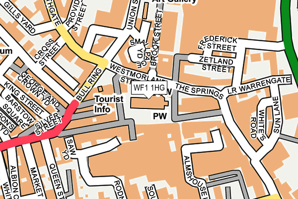 WF1 1HG map - OS OpenMap – Local (Ordnance Survey) WF1 1HG map - OS OpenMap – Local (Ordnance Survey)