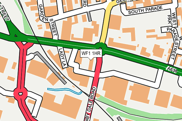 WF1 1HR map - OS OpenMap – Local (Ordnance Survey) WF1 1HR map - OS OpenMap – Local (Ordnance Survey)
