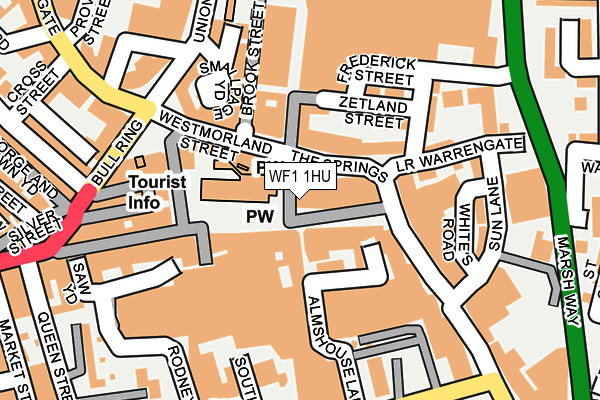 WF1 1HU map - OS OpenMap – Local (Ordnance Survey) WF1 1HU map - OS OpenMap – Local (Ordnance Survey)