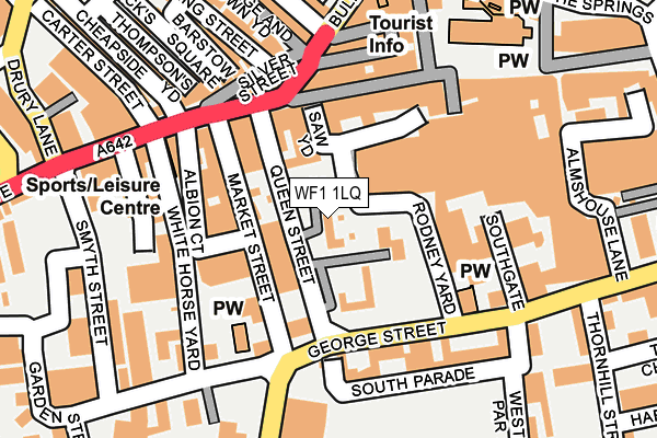 WF1 1LQ map - OS OpenMap – Local (Ordnance Survey) WF1 1LQ map - OS OpenMap – Local (Ordnance Survey)