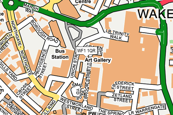WF1 1QR map - OS OpenMap – Local (Ordnance Survey) WF1 1QR map - OS OpenMap – Local (Ordnance Survey)