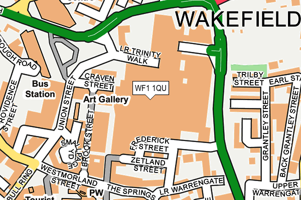 WF1 1QU map - OS OpenMap – Local (Ordnance Survey) WF1 1QU map - OS OpenMap – Local (Ordnance Survey)