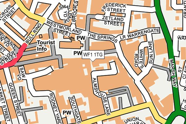 WF1 1TG map - OS OpenMap – Local (Ordnance Survey) WF1 1TG map - OS OpenMap – Local (Ordnance Survey)