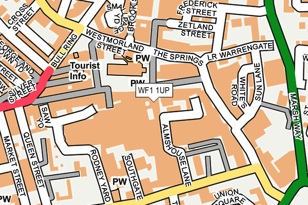 WF1 1UP map - OS OpenMap – Local (Ordnance Survey) WF1 1UP map - OS OpenMap – Local (Ordnance Survey)