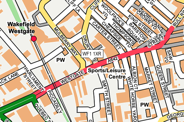 WF1 1XR map - OS OpenMap – Local (Ordnance Survey) WF1 1XR map - OS OpenMap – Local (Ordnance Survey)