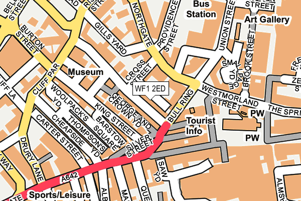 WF1 2ED map - OS OpenMap – Local (Ordnance Survey) WF1 2ED map - OS OpenMap – Local (Ordnance Survey)
