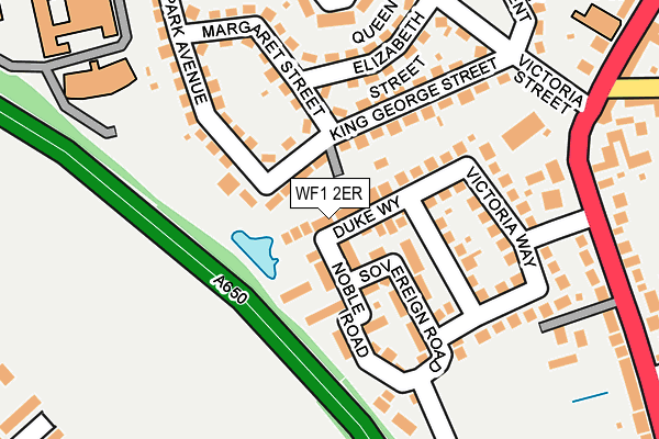 WF1 2ER map - OS OpenMap – Local (Ordnance Survey) WF1 2ER map - OS OpenMap – Local (Ordnance Survey)
