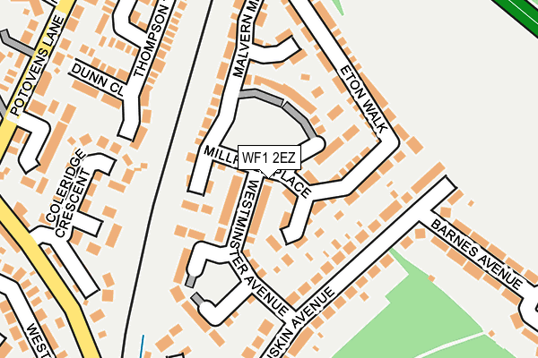 WF1 2EZ map - OS OpenMap – Local (Ordnance Survey) WF1 2EZ map - OS OpenMap – Local (Ordnance Survey)