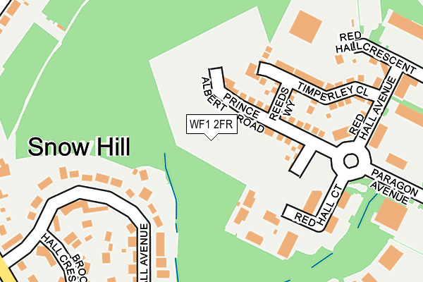 WF1 2FR map - OS OpenMap – Local (Ordnance Survey) WF1 2FR map - OS OpenMap – Local (Ordnance Survey)
