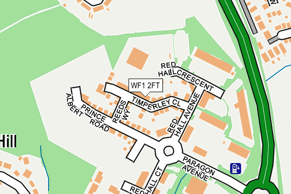 WF1 2FT map - OS OpenMap – Local (Ordnance Survey) WF1 2FT map - OS OpenMap – Local (Ordnance Survey)