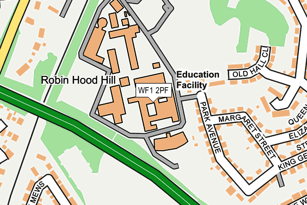 WF1 2PF map - OS OpenMap – Local (Ordnance Survey) WF1 2PF map - OS OpenMap – Local (Ordnance Survey)