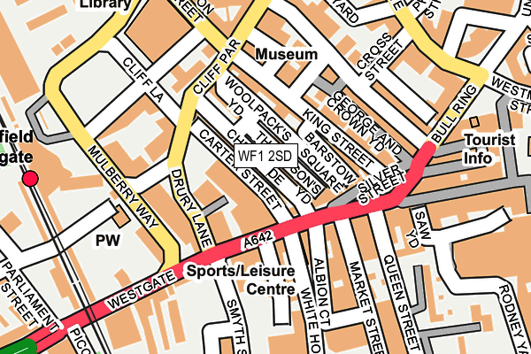 WF1 2SD map - OS OpenMap – Local (Ordnance Survey) WF1 2SD map - OS OpenMap – Local (Ordnance Survey)