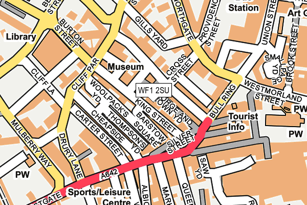 WF1 2SU map - OS OpenMap – Local (Ordnance Survey) WF1 2SU map - OS OpenMap – Local (Ordnance Survey)