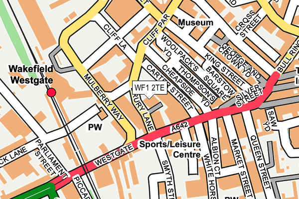 WF1 2TE map - OS OpenMap – Local (Ordnance Survey) WF1 2TE map - OS OpenMap – Local (Ordnance Survey)