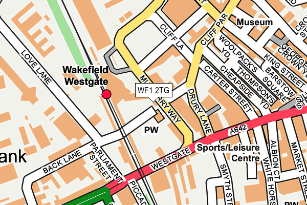WF1 2TG map - OS OpenMap – Local (Ordnance Survey) WF1 2TG map - OS OpenMap – Local (Ordnance Survey)