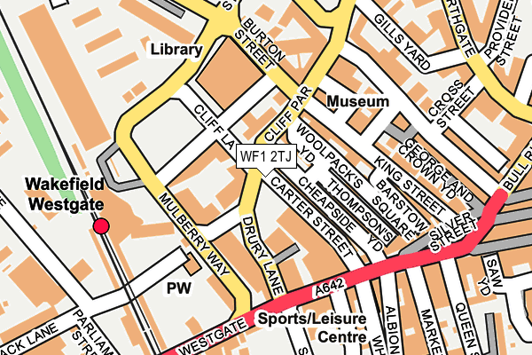 WF1 2TJ map - OS OpenMap – Local (Ordnance Survey) WF1 2TJ map - OS OpenMap – Local (Ordnance Survey)