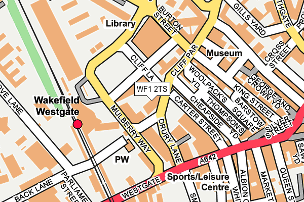 WF1 2TS map - OS OpenMap – Local (Ordnance Survey) WF1 2TS map - OS OpenMap – Local (Ordnance Survey)