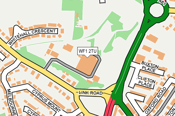 WF1 2TU map - OS OpenMap – Local (Ordnance Survey) WF1 2TU map - OS OpenMap – Local (Ordnance Survey)