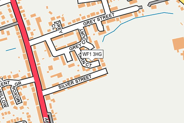 WF1 3HG map - OS OpenMap – Local (Ordnance Survey) WF1 3HG map - OS OpenMap – Local (Ordnance Survey)