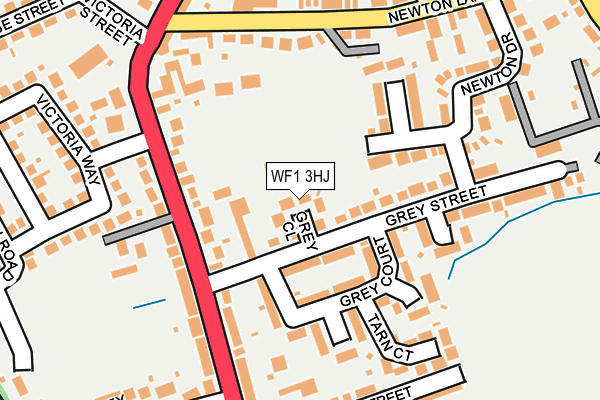WF1 3HJ map - OS OpenMap – Local (Ordnance Survey) WF1 3HJ map - OS OpenMap – Local (Ordnance Survey)
