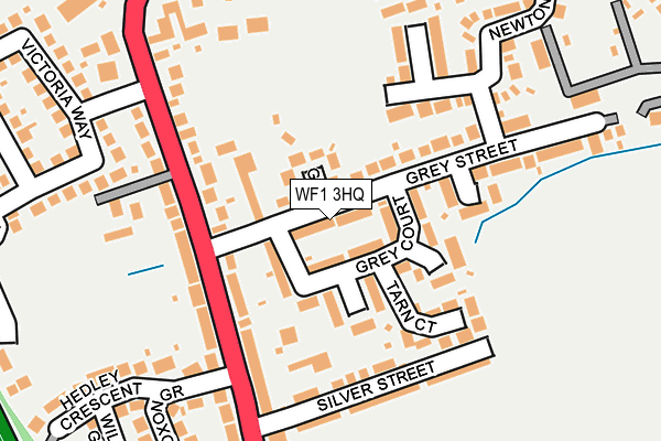 WF1 3HQ map - OS OpenMap – Local (Ordnance Survey) WF1 3HQ map - OS OpenMap – Local (Ordnance Survey)