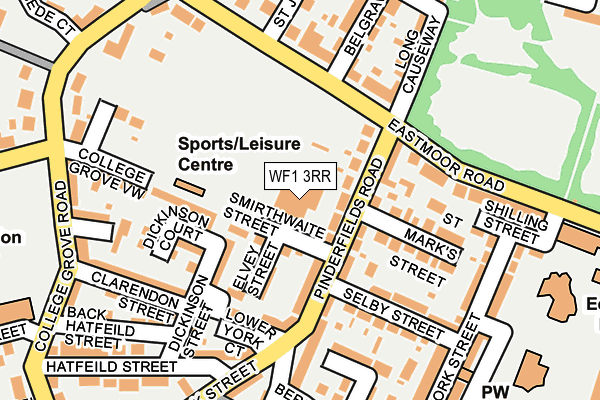 WF1 3RR map - OS OpenMap – Local (Ordnance Survey) WF1 3RR map - OS OpenMap – Local (Ordnance Survey)
