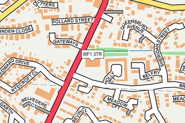 WF1 3TR map - OS OpenMap – Local (Ordnance Survey) WF1 3TR map - OS OpenMap – Local (Ordnance Survey)