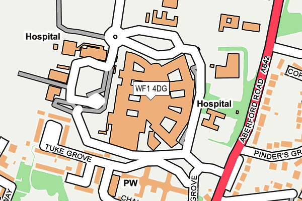WF1 4DG map - OS OpenMap – Local (Ordnance Survey) WF1 4DG map - OS OpenMap – Local (Ordnance Survey)