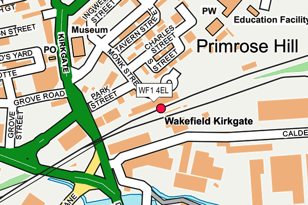 WF1 4EL map - OS OpenMap – Local (Ordnance Survey) WF1 4EL map - OS OpenMap – Local (Ordnance Survey)
