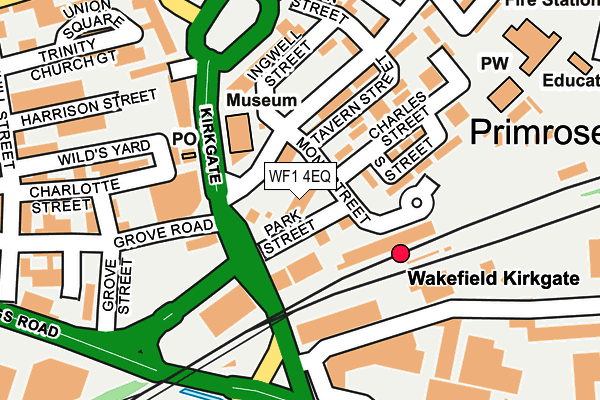 WF1 4EQ map - OS OpenMap – Local (Ordnance Survey) WF1 4EQ map - OS OpenMap – Local (Ordnance Survey)