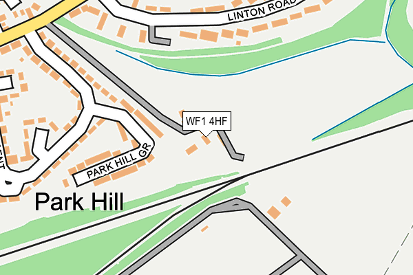WF1 4HF map - OS OpenMap – Local (Ordnance Survey) WF1 4HF map - OS OpenMap – Local (Ordnance Survey)
