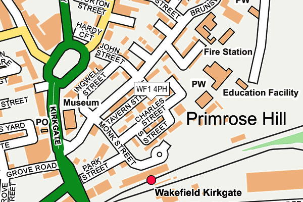 WF1 4PH map - OS OpenMap – Local (Ordnance Survey) WF1 4PH map - OS OpenMap – Local (Ordnance Survey)