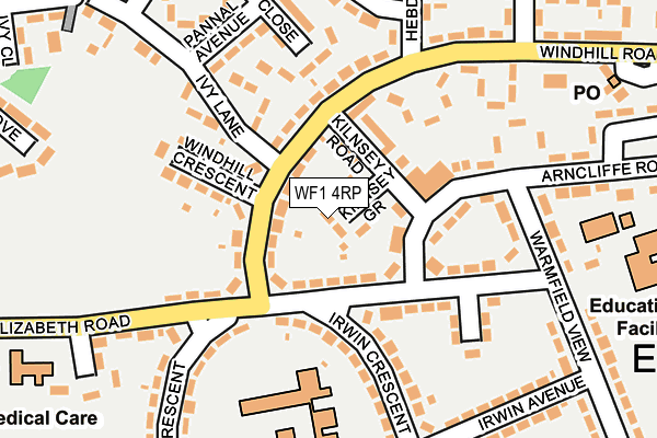 WF1 4RP map - OS OpenMap – Local (Ordnance Survey) WF1 4RP map - OS OpenMap – Local (Ordnance Survey)