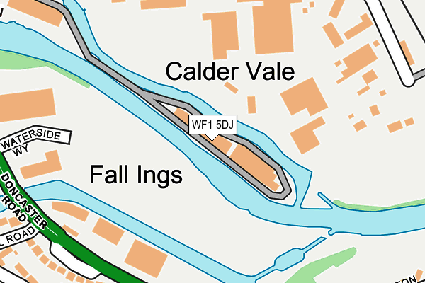 WF1 5DJ map - OS OpenMap – Local (Ordnance Survey) WF1 5DJ map - OS OpenMap – Local (Ordnance Survey)