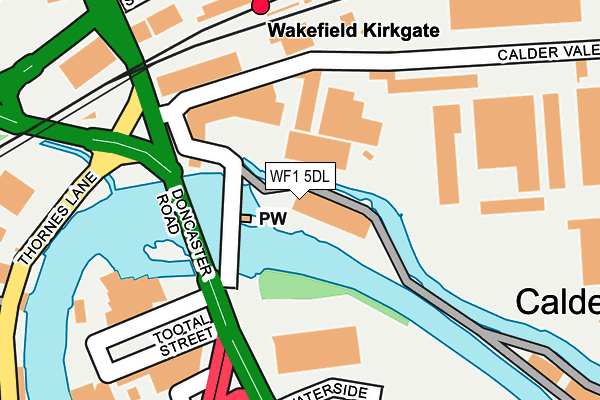 WF1 5DL map - OS OpenMap – Local (Ordnance Survey) WF1 5DL map - OS OpenMap – Local (Ordnance Survey)