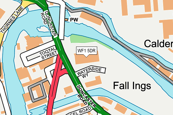 WF1 5DR map - OS OpenMap – Local (Ordnance Survey) WF1 5DR map - OS OpenMap – Local (Ordnance Survey)