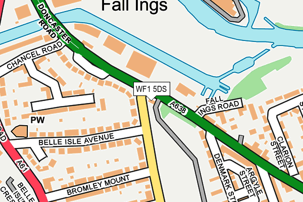 WF1 5DS map - OS OpenMap – Local (Ordnance Survey) WF1 5DS map - OS OpenMap – Local (Ordnance Survey)