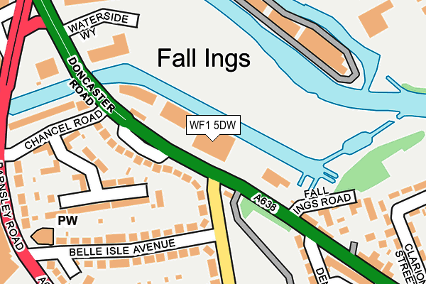 WF1 5DW map - OS OpenMap – Local (Ordnance Survey) WF1 5DW map - OS OpenMap – Local (Ordnance Survey)
