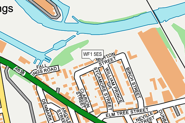 WF1 5ES map - OS OpenMap – Local (Ordnance Survey) WF1 5ES map - OS OpenMap – Local (Ordnance Survey)