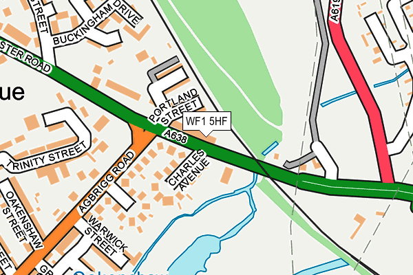 WF1 5HF map - OS OpenMap – Local (Ordnance Survey) WF1 5HF map - OS OpenMap – Local (Ordnance Survey)